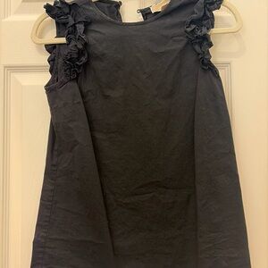 Michael Kors Black Ruffle Blouse